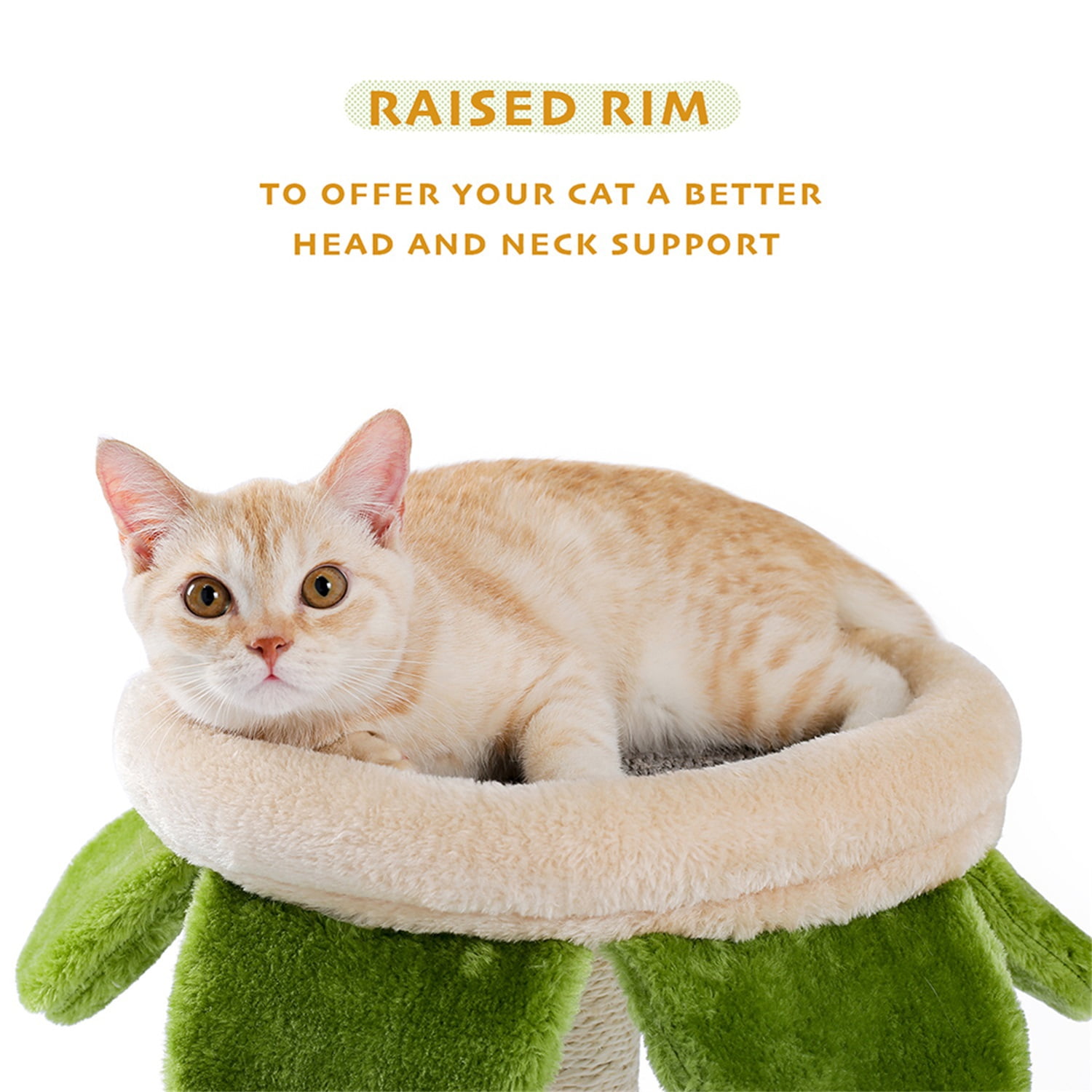 Pefilos 32" Cat Scratching Post Cat Tree, Cute Cat Scratcher Furniture Interactive Activity Toys for Kitten, Black Pefilos 32" Cat Scratching Post Cat Tree, Cute Cat Scratcher Furniture Interactive Activity Toys for Kitten, Black
