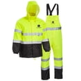 thumbnail image 4 of John Deere Hi-Visibility 3-Piece Rain Suit, ANSI Class 3 Rain Gear for Men and Women, XL, 4 of 9
