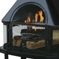 Endless Summer Black Wood Burning Outdoor Firehouse