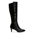 thumbnail image 3 of ALFANI Womens Black Arch Support Cushioned Hakuu Almond Toe Kitten Heel Zip-Up Heeled Boots 9 M, 3 of 4