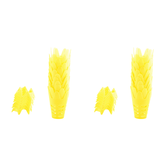 Golf Mat Tees Yellow Plastic Golf Simulator Tees for Winter Turf and Driving Range Home Training Golf Tees 36Pcs