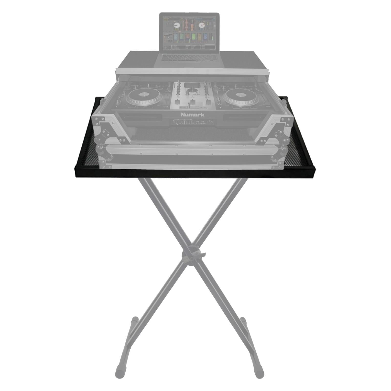 ProX T-KSTU Keyboard Stand Table with Easy Lock DJ Coffin Keyboard Stand Package
