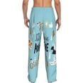 thumbnail image 3 of Balery Men'S Let'S Go On An Adventure Pants,Sleepwear Pants,Pajama Pants,Pj Bottoms Drawstring And Pockets-Xx-Large, 3 of 9