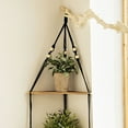 thumbnail image 4 of Milue Wall Corner Hanging Shelf Hanging Plant Shelf Triangular Floating Shelf, 4 of 8
