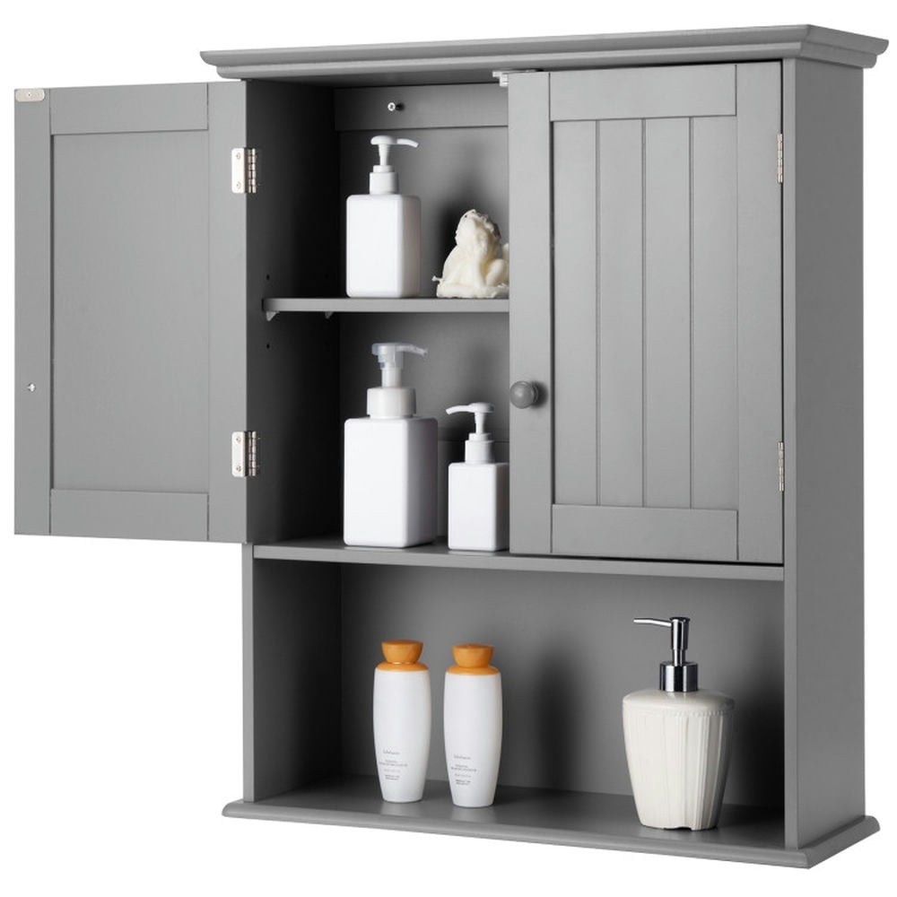 Finihen Bathroom Wall Cabinet, Wall Mounted Bathroom Cabinet, Medicine Cabinet, Wall Mount Bathroom Storage Cabinet, for Kitchen Entryway Bathroom, Gray Finihen Bathroom Wall Cabinet, Wall Mounted Bathroom Cabinet, Medicine Cabinet, Wall Mount Bathroom Storage Cabinet, for Kitchen Entryway Bathroom, Gray