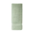 thumbnail image 2 of (2 pack) Beautiful by Drew Barrymore Dobby Hand Towel, Soft 100% Cotton, Sage Green, 2 of 7