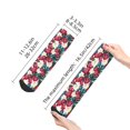 thumbnail image 4 of Fuzoiu Beautiful Flower Print Adult Socks, Crew Moisture-wicking Socks, Unisex Cushion Crew Socks,Casual Sports Ankle Socks, 4 of 7