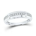 thumbnail image 3 of Solid 10K White Gold His and Hers Real Natural Diamond Trio Three Rings Set Halo Matching Rings Wedding Band Set 1-1/5 Carat - ( 1.20 Cttw ) - Ladies Size 8.5 - Mens Size 11.5, 3 of 7