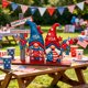 thumbnail image 4 of Independence Day Decorations Wooden Ornaments Table Top Ornaments Holiday Party Decorations Handcrafted Ornaments, 4 of 6