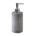 thumbnail image 1 of Dispensador de jabón de cerámica gris de 450 ml, dispensador de champú for gel de baño, limpiador facial, botella de loción con prensa, 1 of 5