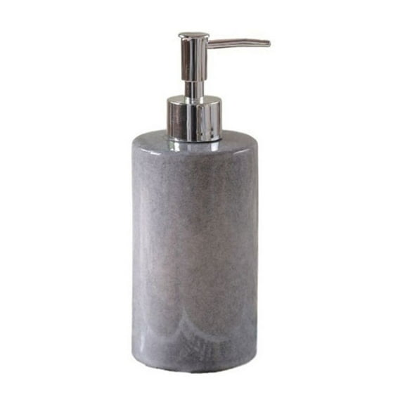 450ML Ceramic Gray Soap Dispenser Hotel Body Wash Shampoo Facial Cleanser Dispensing Press Lotion Bottle