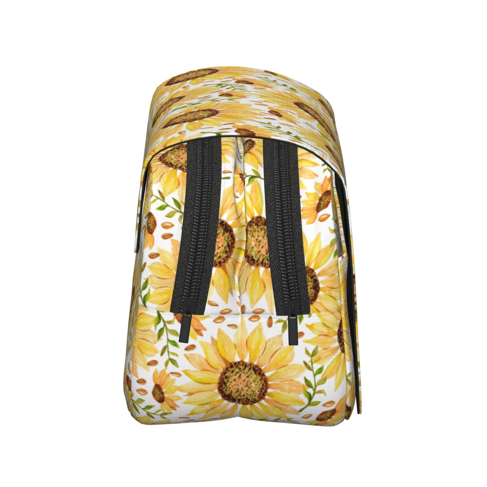 Rateoe Watercolor With Sunflowers Pattern Double Clamshell Pen Case, Storage Organizer with Two Zipper Compartments– Holds Up to 50 Pencils & Pens
