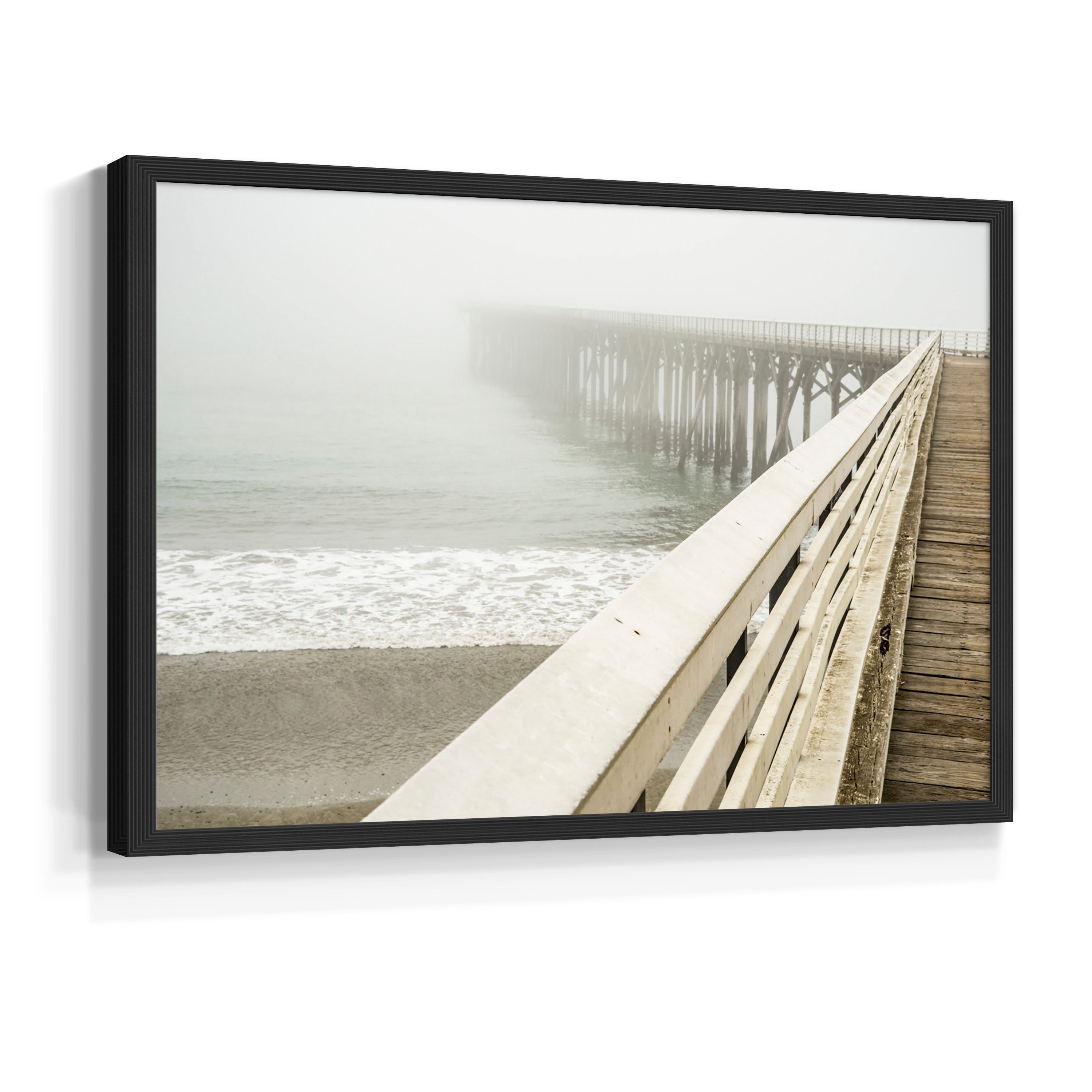 San Simeon Wharf by Danita Delimont - Restickable Framed Giclée Print