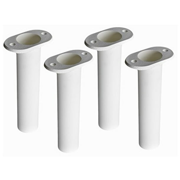 MARINE CITY 90 Degree White Plastic Flush Mount Fishing Rod Holder 4