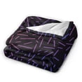 thumbnail image 3 of XMXY Fleece Throw Blanket for Couch, Line Texture Lightweight Plush Fuzzy Cozy Soft Bed Blankets and Throws for Sofa, 60"x50" inches, 3 of 8