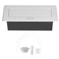 thumbnail image 1 of El enchufe eléctrico del piso integró el estándar 250V 16A de la UE del equipo de la caja de la cubierta del zócalo de poder emergente de escritorio VoborMX herramienta, 1 of 8