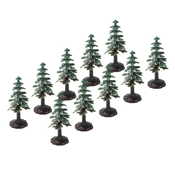 Lifelike Miniature Christmas Trees , Ideal Cake Toppers, Tabletop Decor Holiday Scenes