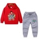 thumbnail image 2 of Conjuntos de chándal para bebés y niños pequeños, conjunto de ropa para niños de 1 a 8 años, Sudadera con capucha de manga larga, pantalones, traje para primavera y otoño, 2 of 5