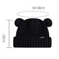thumbnail image 3 of iHPH7 Bear Hat Y2k Beanie Skull Cap for Winter Caps for Women Knit Hat Hats for Women Cute Beanies for Women Beige One Size, 3 of 6