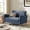 Slate Blue, variant on Tina's Home 50" Soft Farmhouse Loveseat Sofa with Slope Arms and Solid Wood Bobbin Legs for Modern Living Room, Grey Thin Stripes