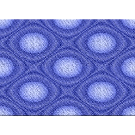 Ahgly Company Indoor Rectangle Patterned Sky Blue Dress Blue Area Rugs, 5' x 7'