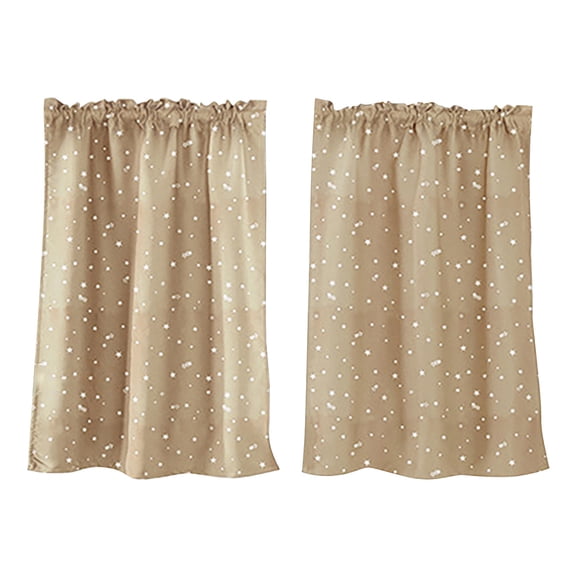 2Pc Curtains Star Curtains Short Curtains Small Curtains Rod Curtains Kitchen Coffee Curtains Bedroom Curtains Lace Curtains 29 X 36 Inch 2 Panels Curtain