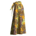 thumbnail image 4 of XIAOHUAGUA African Women Skirt with pocket and belt Elastic waist, 4 of 5