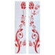 thumbnail image 1 of Flor de Mariposa Etiqueta Engomada Del Coche Carro Lateral Etiqueta de Adorno de Puerta Suministros rojo, 1 of 9