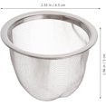 thumbnail image 3 of Alipis Stainless Steel Tea Filter, 8pcs Fine Mesh Strainer Insert Metal Teapot Replacement Tea Steeper Basket 6.5cm, 3 of 8