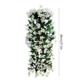 thumbnail image 3 of Artificial Fake Hanging Flowers Plants for Outdoor Spring Decoration, Faux Silk Violet UV Resistant Look Real Trailing Vines for Outside Home Planter Porch Patio, 3 of 6