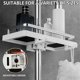 thumbnail image 3 of Shower Shelf Shower Soap Holder Bathroom Shower Storage No Drilling, Bathroom Storage Shelf, Wall Mounted Storage Tray for Rod Accessories, 3 of 5