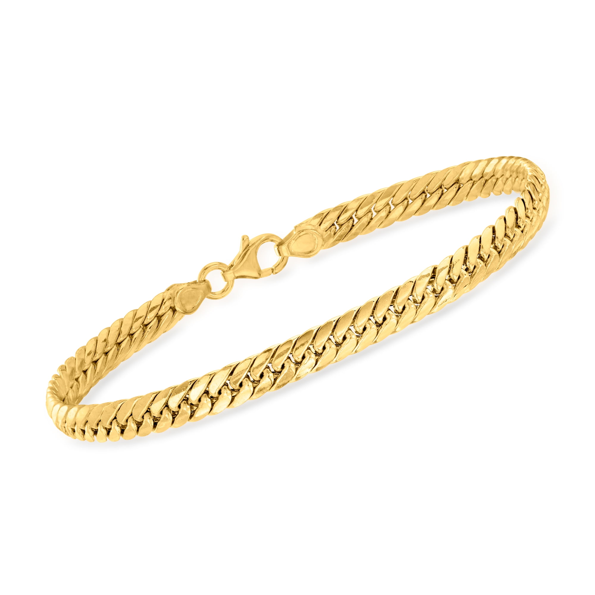 RossSimons Italian 14kt Yellow Gold CubanLink Bracelet for Female