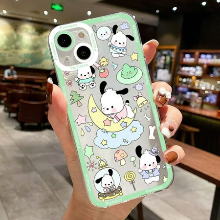 Cartoon Hello Kitty Sanrio Cinnamoroll Phone Case For iPhone 15 14 13 12 11 Pro Max Mini X XR XS 7 8 Soft Silicone Cover Funda