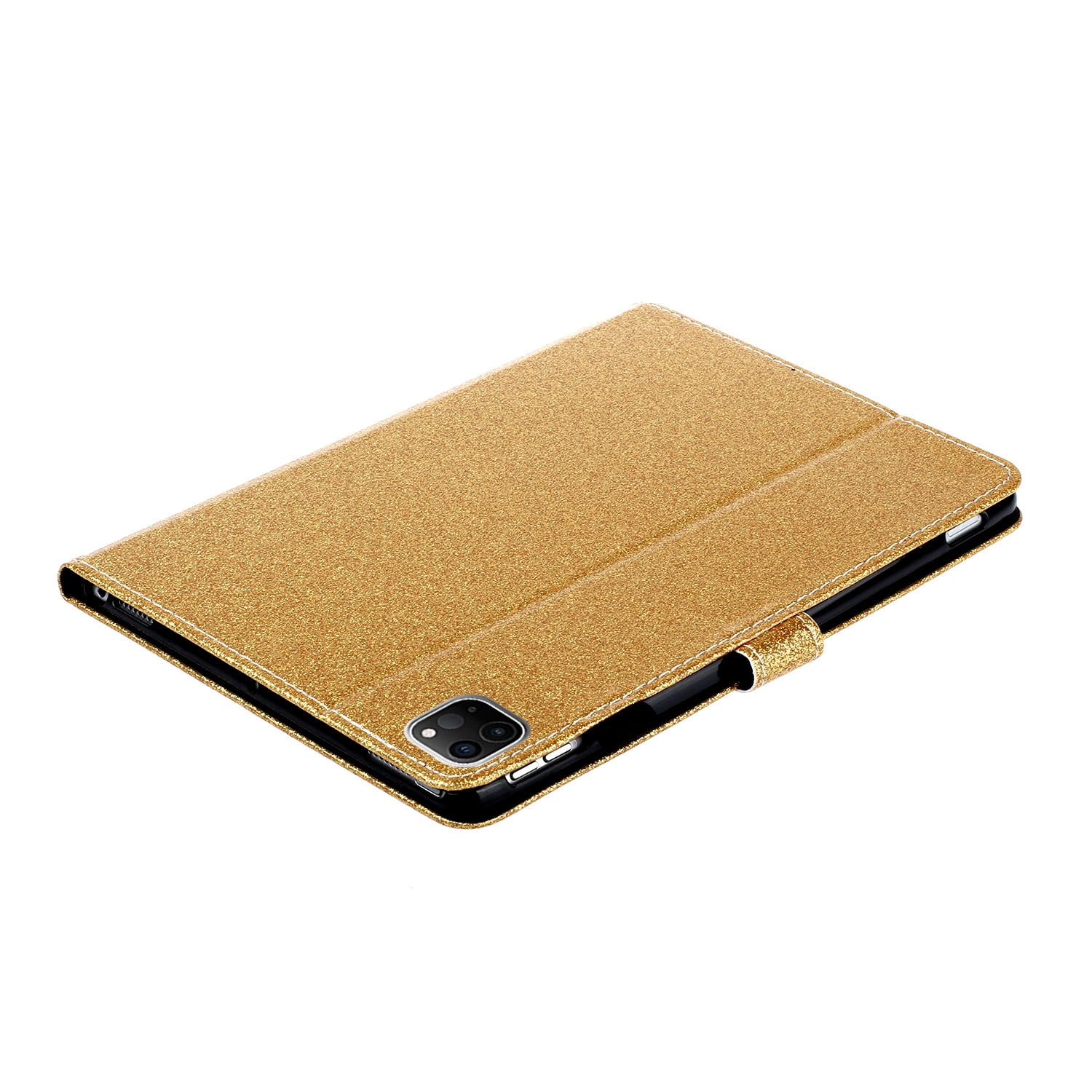 Allytech iPad Pro 11 2020 Case, Slim Fit PU Leather Folio Flip Smart Cover Auto Sleep Wake Shock-Absorption Multi Angle Stand Pencil TPU Inner Case Cover for Apple iPad Pro 11 2nd Gen, Gold