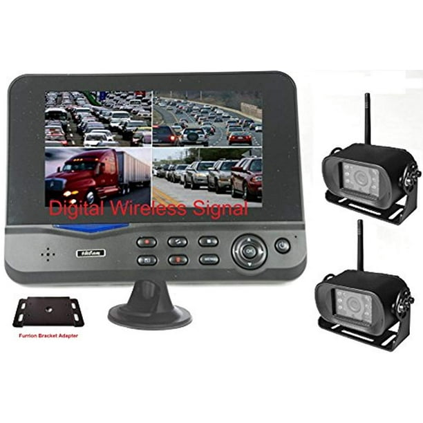 4Ucam TWO Digital Wireless Camera + 7" Monitor Quadview + Adapter for
