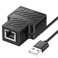 thumbnail image 1 of Adaptador Ethernet Extensor de Red 10/100Mbps para Cable Ethernet Hembra a Hembra, 1 of 4