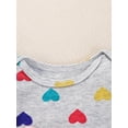 thumbnail image 6 of WIBACKER Baby Girls' 100% Cotton Long Sleeve Print Bodysuit 6 9 12 18 24 Months, Pack of 2, Dot+Floral, 6 of 10