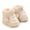 Beige, variant on Winter Baby Boots Soft Warm First Cozy Animal Design Sole For Boys Girls Toddler Footwear Indoor Outdoor Use Baby Boy Boots 12-18 Months, Size 12-18 Months