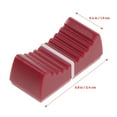 thumbnail image 2 of WASHWEPE 6Pcs Red Potentiometer Knobs for Console Potentiometer with Straight Slide Design 2.4x0.39in, 2 of 8