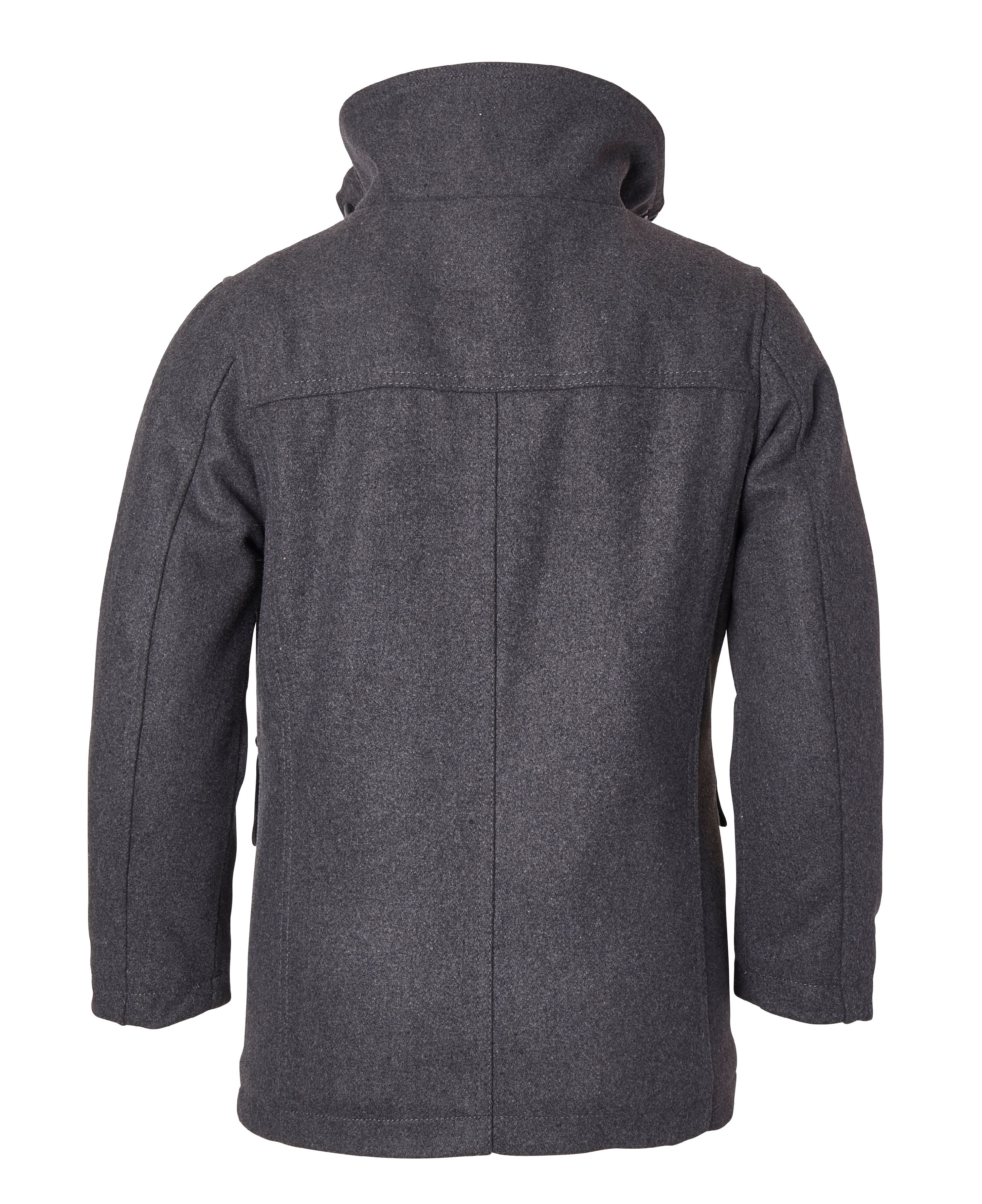 Size 4 Sportoli Boys Classic Wool Look Lined Winter Vestee Dress Pea Coat Peacoat Jacket Charcoal Vestee