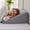 Velvet, variant on Wedge Pillow for Acid Reflux, Bed Wedge Pillow for Headboard 10", Pillow Wedge for Back Pain Relief, Post Surgery, Elevated Pillows for Sleeping, Snoring, Triangle Pillow with Cover, White
