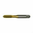 thumbnail image 1 of Vermont Tap & Die TN-3105 High-Speed Steel Straight Fluted Ground Thread Hand Tap, TiN Coated, Round With Square End, Plug Chamfer, #6-40 Thread Size, H2 Pitch Diameter, 3 Flutes, 1 of 2