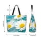thumbnail image 5 of Easygdp Daisy Flowers Bolsas Tote para Mujer, Bolsos de Hombro para Viaje, Bolsos de Mano de Gran Capacidad para Compras y Trabajo, 5 of 8