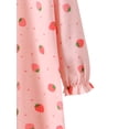 thumbnail image 5 of WIBACKER Cotton Nightgowns for Girls Long Sleeve Pajamas Dresses Sleepwear Princess Dress Strawberry Night Dress for Kids 4-16Y, 5 of 6