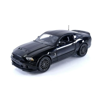 2008 Ford Shelby Mustang GT500KR Black with Black Stripes 1/18
