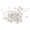 Style 3-Women's Daily Flower Hair Clip Silver, variant on MIALLO White Flower Wedding Bridal Bridesmaid Hair Clips, Marquise-cut Crystals Barrette for Women & Girls