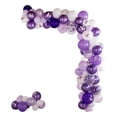 thumbnail image 2 of Restaurantware-Balloonify Balloon Garland Set, 1 Party Decoration Kit - 110 Balloons, With Chain, Confetti Purple & White Latex Balloon Arch Kit, Includes Glue Dots, Ribbon & Knot, 2 of 3