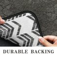 thumbnail image 6 of Black and White Chevron Pattern Door Rugs,Washable Non Slip Door Mats Indoor,Decorative Door Mats,Entry Mat Indoor for Entrance,Bedroom,Kitchen,Bathroom,30"x17", 6 of 6