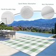 thumbnail image 4 of Fsddascl Sage Green Checkered Outdoor Rug for Patio/Deck/Porch, Non-Slip Large Area Rug 5 x 8 Ft, Green White Buffalo Plaid Indoor Outdoor Rugs Washable Area Rugs, Reversible Camping Rug Carpet, 4 of 5