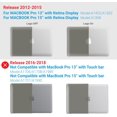 thumbnail image 3 of xianyou-Compatible avec MacBook Pro 13 Pouces Étui 2015 2014 2013 Fin 2012 A1502 A1425, Étui Rigide avec Protection Clavier pour Ancienne Version Apple Mac Pro Retina 13, Gris, CA-R13GY+1, 3 of 4